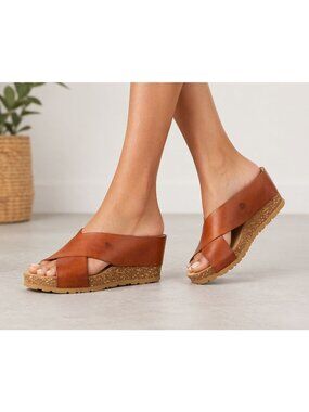 Yokono Canela 005 Vaquetilla Women's Platform Sandals Women's Size 8 Leather